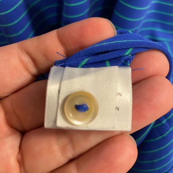 Peter Millar Summer Comfort Navy Striped Polo Shirt xxl - Picture 7 of 12